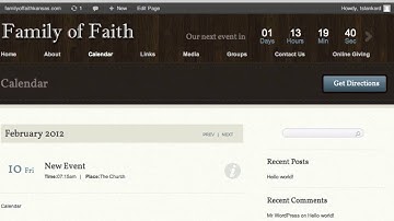 WP-Church Wordpress Theme Tutorial