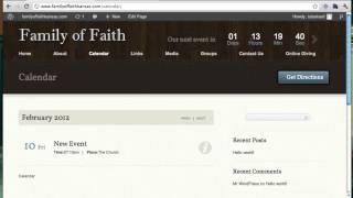 WP-Church Wordpress Theme Tutorial