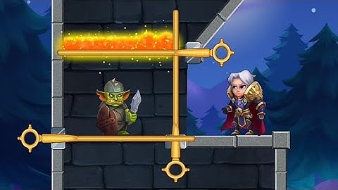 Hero Rescue - Pull The Pin Puzzle Game - Level 14 to 25