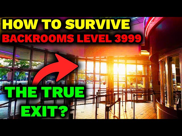 How to EXIT THE BACKROOMS through Level 3999 (The True Ending) 