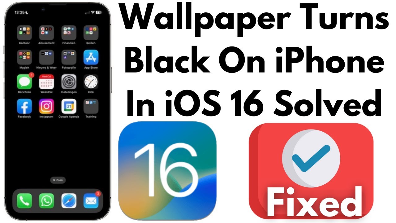 Wallpaper is blankblack  Apple Community