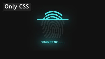 CSS Fingerprint Scanner Animation Effects | Html CSS Animation @Easy Editing Tutorial