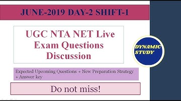 🔴June 2019 Day-2 Shift-1 Exam Discussion Live Video-2