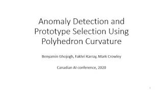 Anomaly Detection and Prototype Selection Using Polyhedron Curvature