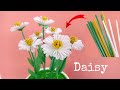 Cara Membuat Bunga Daisy dari Sedotan | How to make a Daisy from a Straw