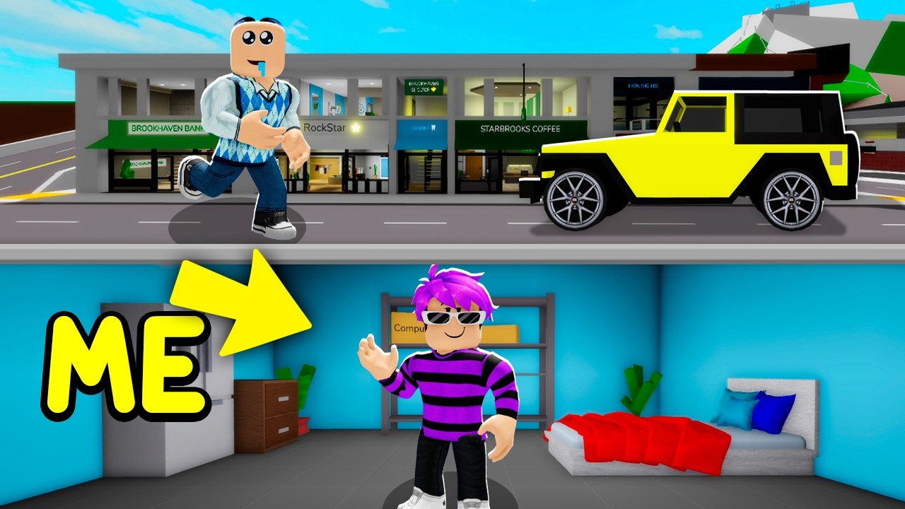 I BUILT A BUNKER to LIVE IN BROOKHAVEN RP