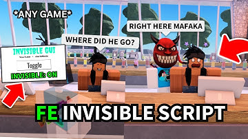 Roblox FE Invisible Script / Hack | ANY GAME OP! 🔥 Best Roblox Scripts
