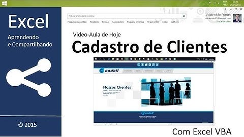 Cadastro de Clientes com Excel VBA - 4ª Parte