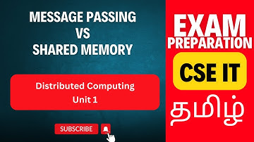 Message Passing & Shared Memory | CS3551 Unit 1 Tamil | Anna University CSE Exam Preparation