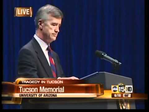 UofA President Robert N. Shelton: Tucson memorial ...