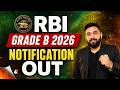 RBI Grade B 2026 Notification | RBI Grade B | RBI Grade B 2026 | RBI Grade B Notification | RBI 2026