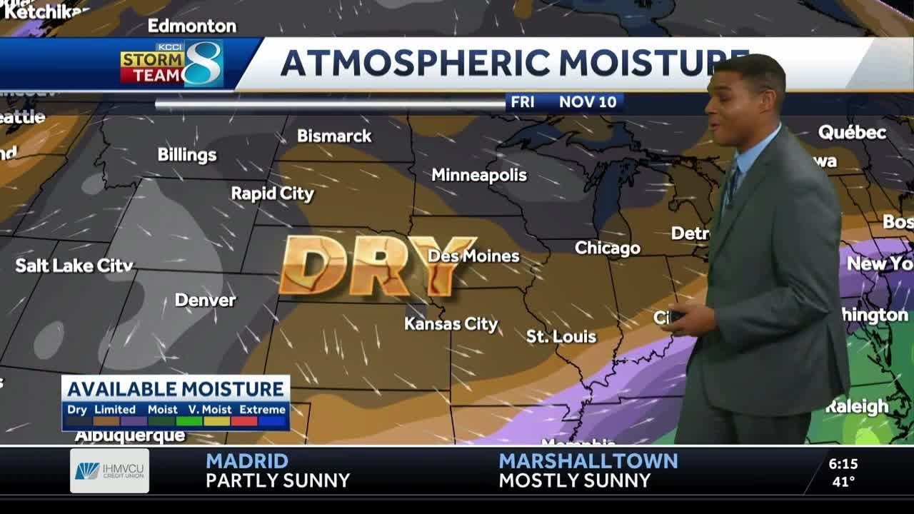Warm start to the week with generally dry conditions - YouTube