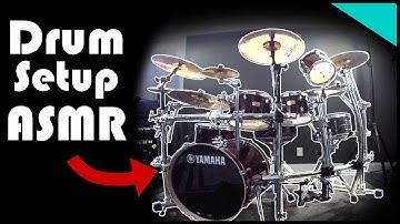 New Main Kit Setup | ASMR Drum Tech POV