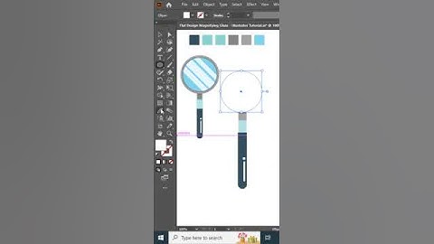 Flat Design Magnifying Glass | Illustrator CC Tutorial