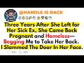 She Abandoned Me for Her Sick Ex—Then Returned Pregnant, Homeless, and Begging  I Shut the Door