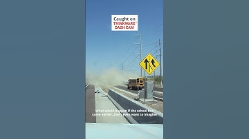 What if… #thinkware #dashcam #dashcamvideos #truck #truckaccidentvideo #crash #schoolbus