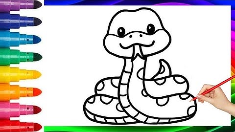 How to draw a snake | easy step-by-step drawing tutorial