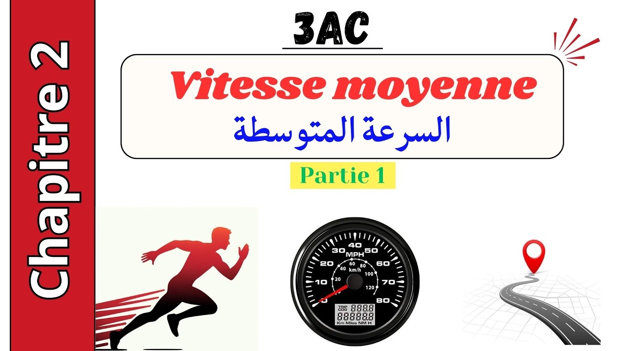 Chapitre2: Vitesse moyenne السرعة المتوسطة