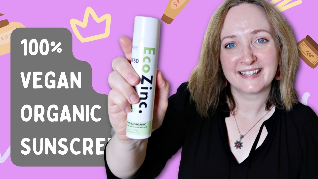NO WHITE CAST EcoZinc MINERAL Sunscreen Review VEGAN & ORGANIC SPF50 YouTube