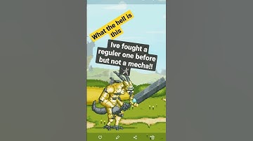 was loading the game and saw this... is that a mecha?(game-bit heroes)