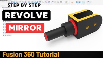 Autodesk Fusion 360 Tutorial For Begginers - Exercise 48 (Revolve and Mirror)