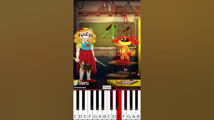 Line Maze Challenge (@fash) Poppy Playtime 3 Animation - Octave Piano Tutorial