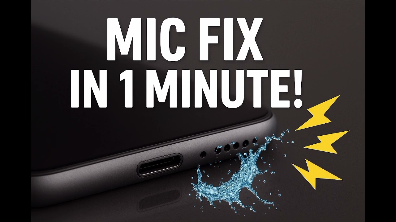 Fix Your Phone Mic in 2 Minutes! 🔊💧44,100 Hz (44.1 kHz).