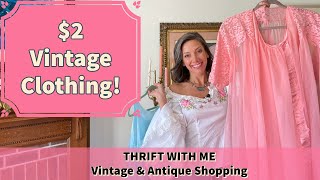 Antique Shopping! Thrift With Me for Victorian Cottage Antiques and Clothing Haul