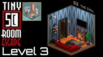 50 tiny room escape level 3 walkthrough ( the call )