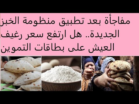 مفاجأة بعد تطبيق منظومة الخبز الجديدة هل ارتفع سعر رغيف العيش على بطاقات التموين