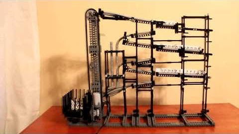 LEGO rolling ball clock