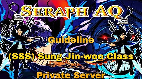 SERAPH AQ 2025 | SSS Sung Jin-Woo Class Guide (Private Server 2025)