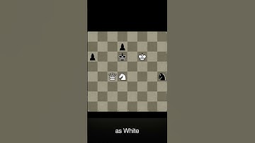 Mate in Two - Daily Chess Puzzle - No. 129 - #chess #puzzle #checkmate #shorts #0_algo_chess