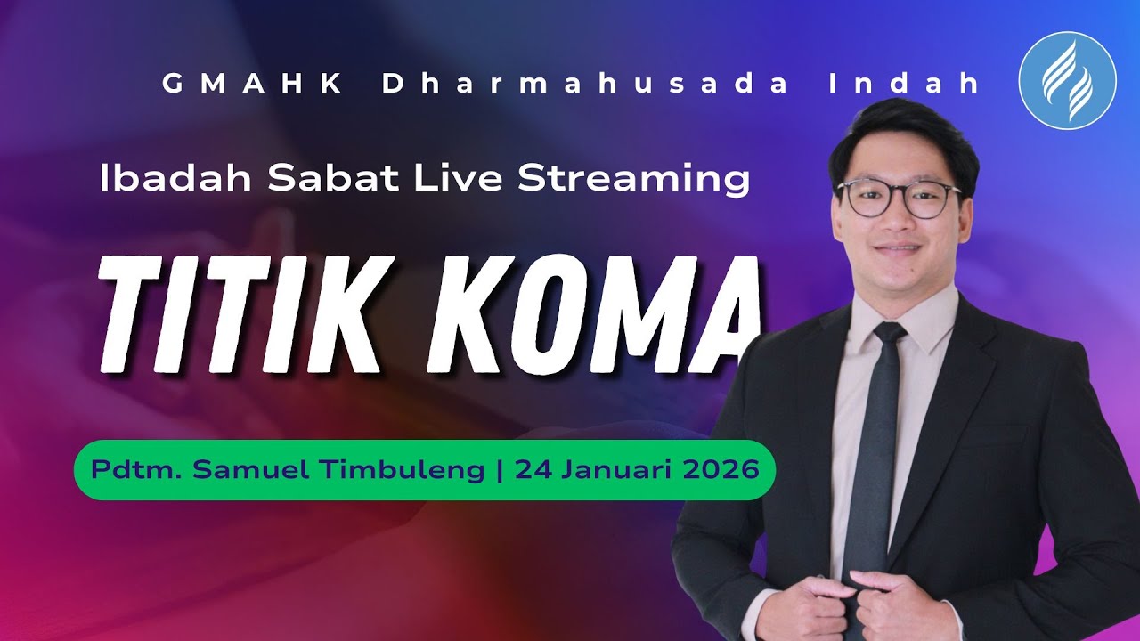 🔴[LIVE] IBADAH SABAT | Titik Koma | Pdtm. Samuel Timbuleng