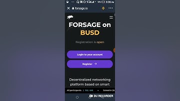 How to register on FORSAGE BUSD 2021: Step by Step