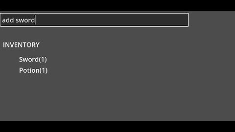 Making a Text-Based Inventory System - Devlog #8