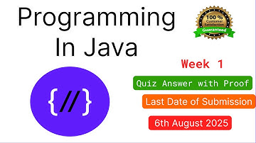 NPTEL Programming in Java Week 1 Quiz answers with detailed proof of each answer