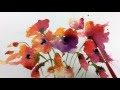 Loose wet into wet watercolours with andrew geeson poppies