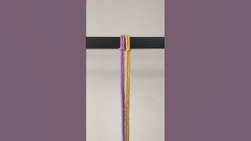 Easy Macrame Knot Pattern 🧵 | Beautiful DIY Tutorial for Beginners #shorts