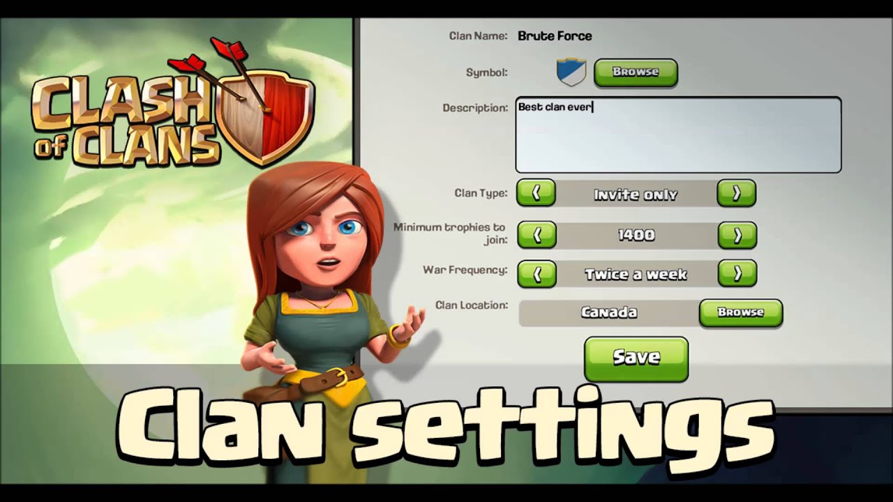 Update Sneak Peaks- 3 - New Clan settings!