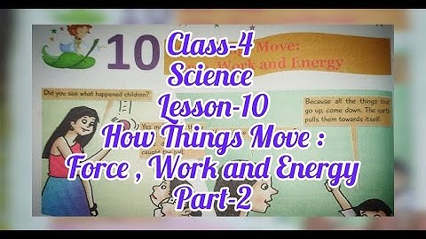 Class-4 | Science Leson-10 How Things Move : Force , Work and Energy | Part-2 | Kinds of force