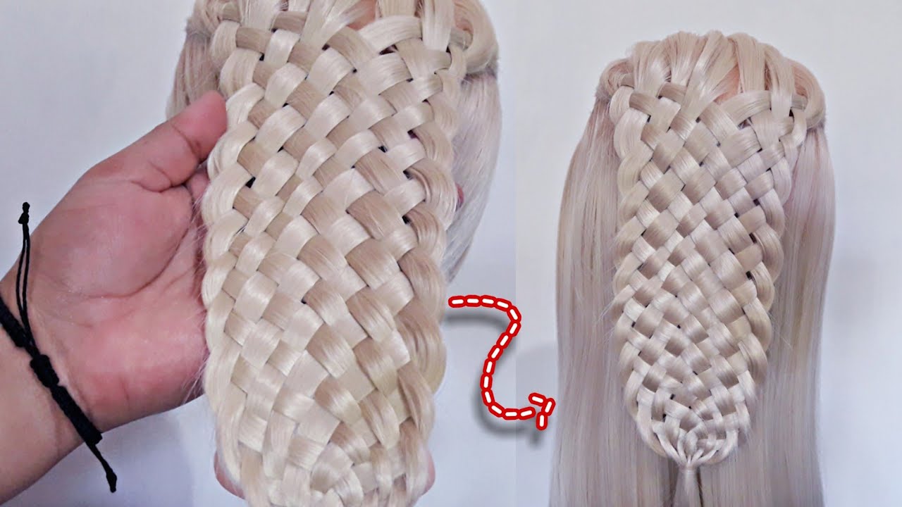 Trenza entretejida de 11 | trenzas fáciles | La reina de las trenzas