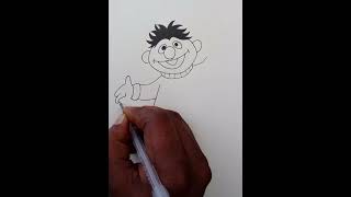 Drawing Ernie from Sesame Street