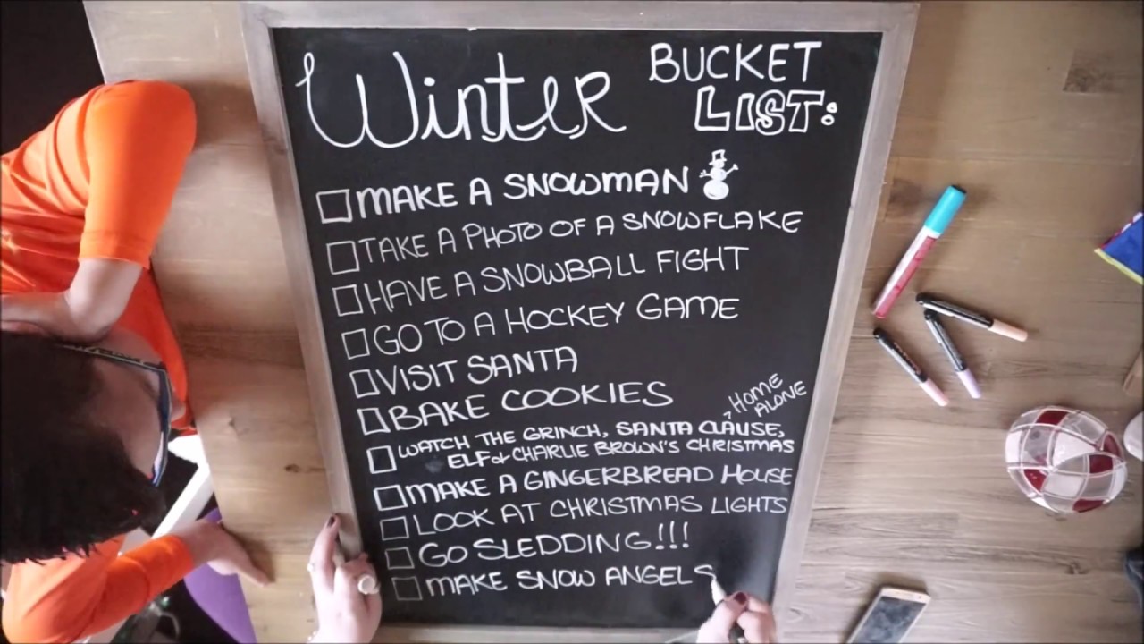 Our Winter Bucket List | Family Bucket List | Bucket List Ideas for the