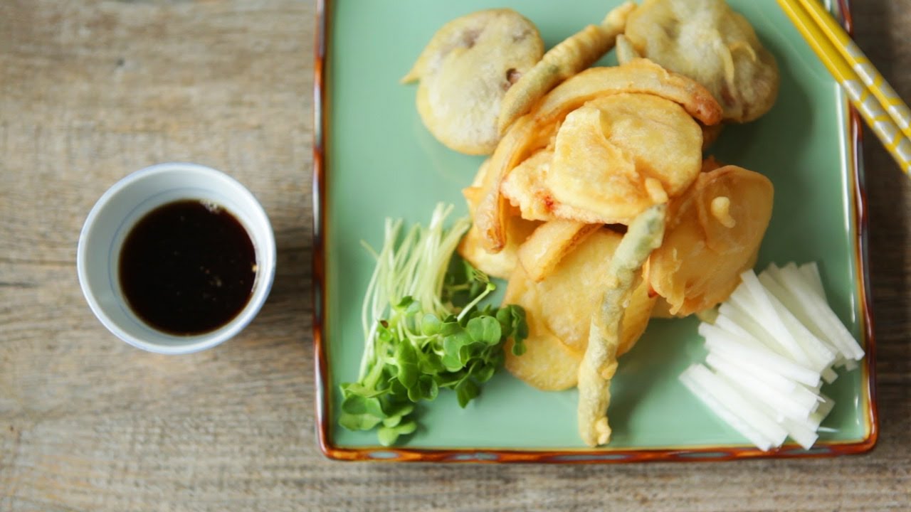 Rezept: Japanisches Gemüse Tempura - YouTube