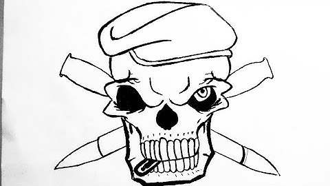 Skull Drawing || How to Draw Angry Skull || Skull Drawing Step by step ||Skull Drawing Tutorial easy