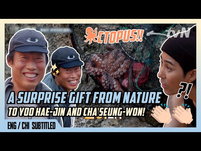 🐙 A Surprise Gift From Nature! | | 3 Meals A Day - Fishing Village 5 (ENG/CHI SUB) [#tvNDigital] class=