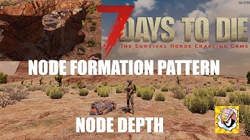 Mining Tutorial, Ore formation patterns and Depths | 7 Days to Die Alpha 18 | How to Mine 7DtD