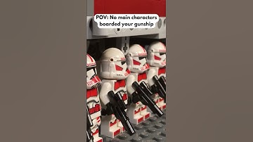 POV: No main characters boarded your gunship #legoanimation
