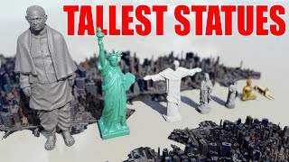 Tallest Statues in the World | 3D Size Animation